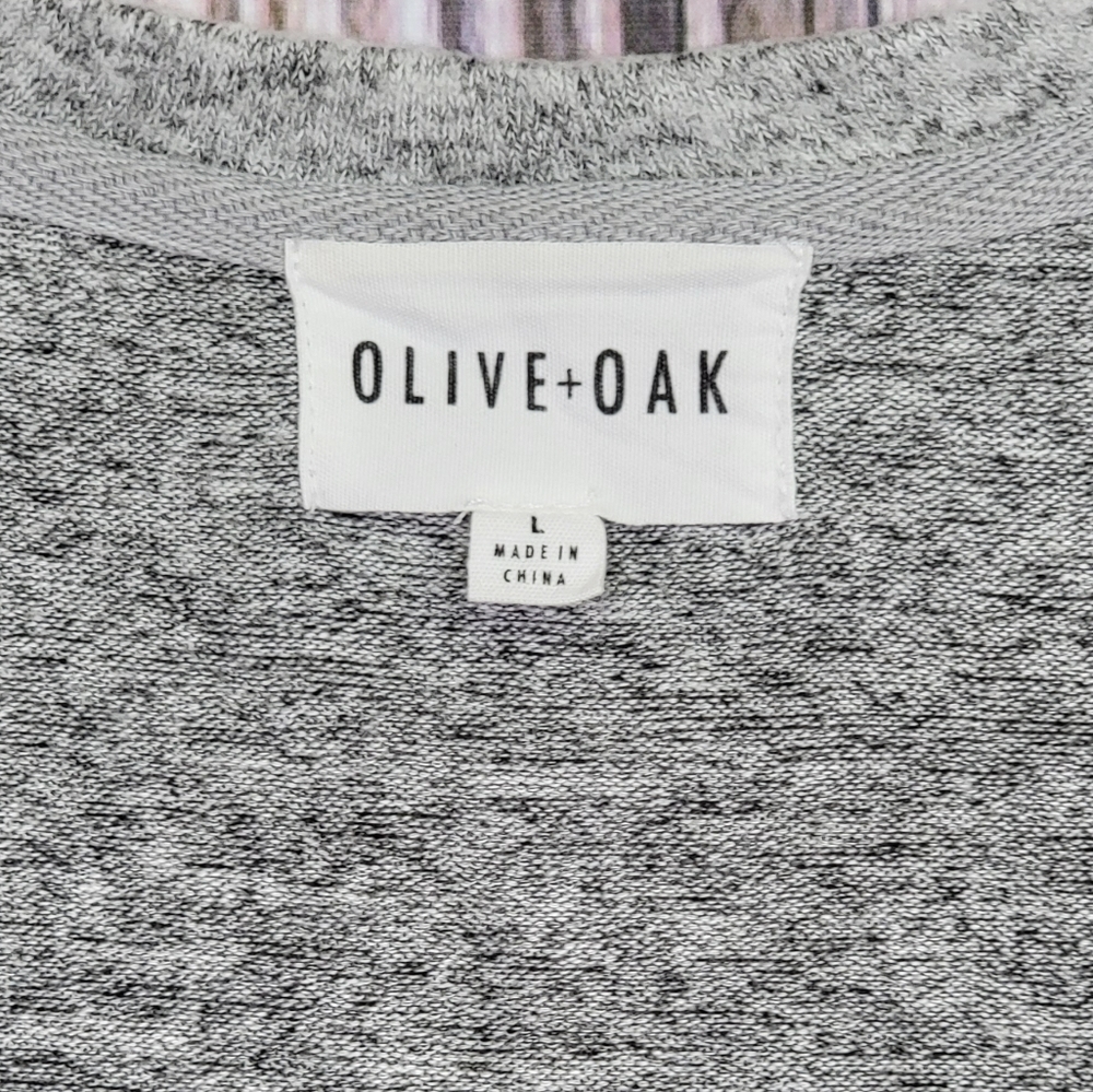 Olive + Oak Erin Color Block Open Front Cardigan - image 7